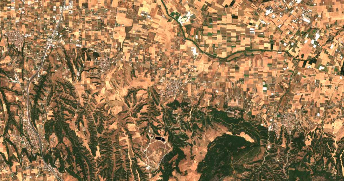 Сателитска карта на Ново Село