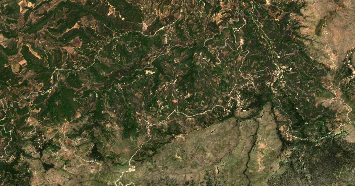 Сателитска карта на Karános