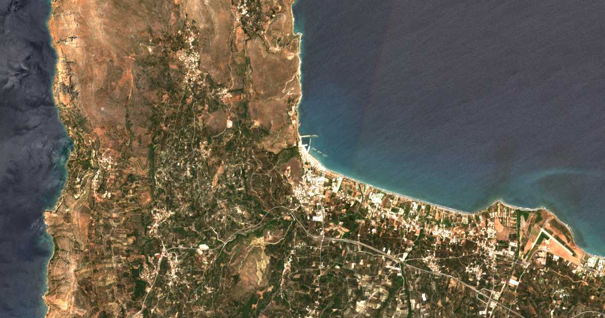 Сателитска карта на Kolymvári