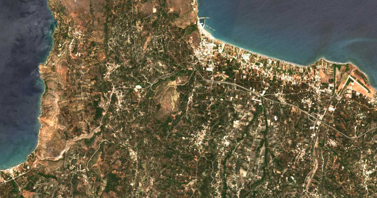 Сателитска карта на Marathokefála