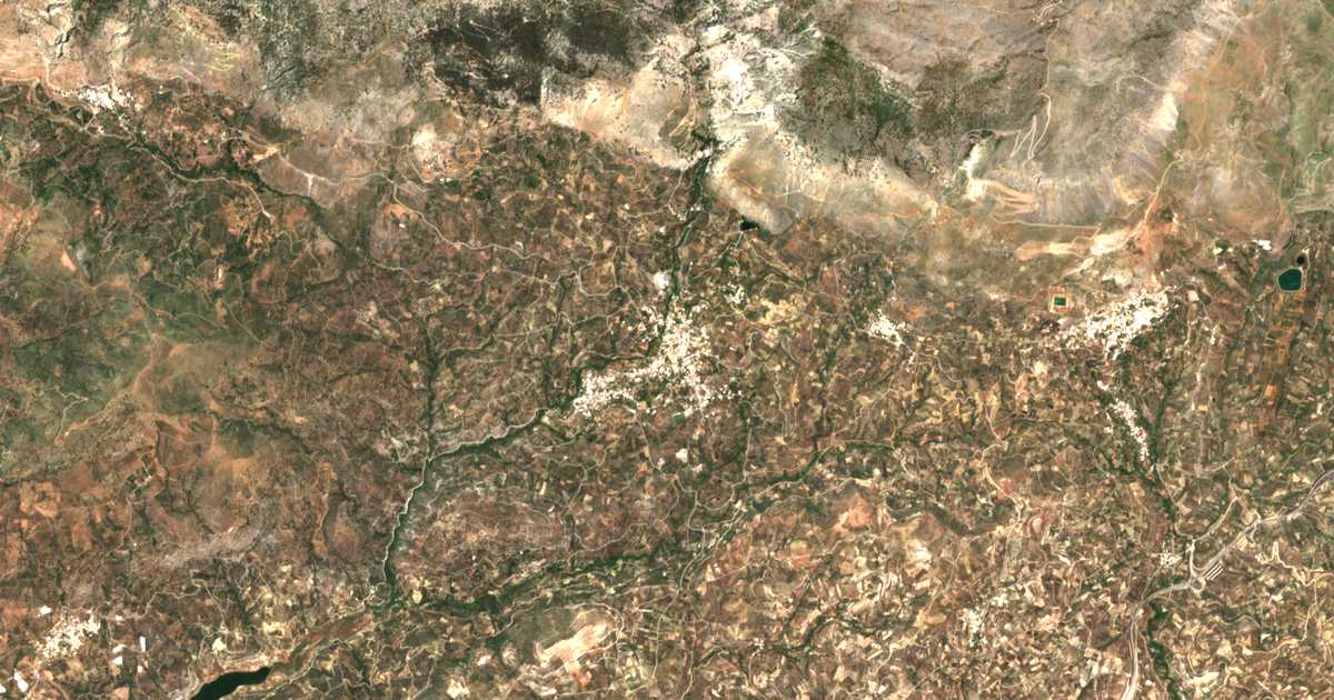 Сателитска карта на Zarós