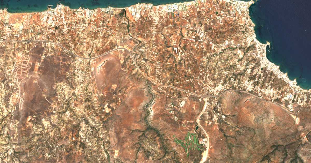 Сателитска карта на Agrianá
