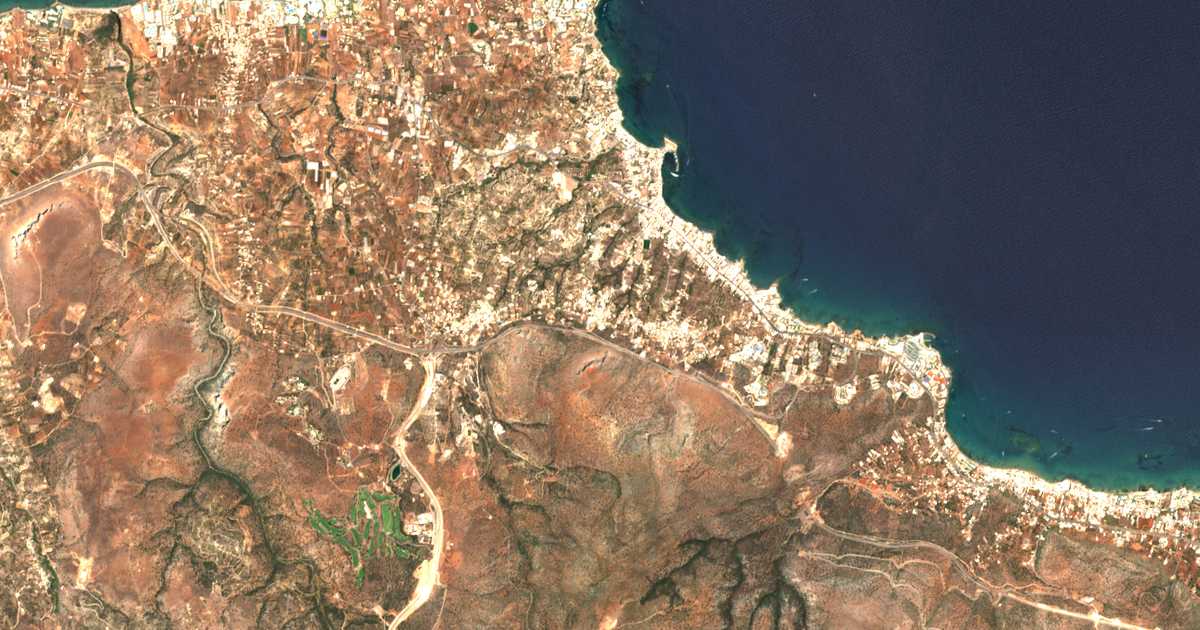 Сателитска карта на Piskopianón