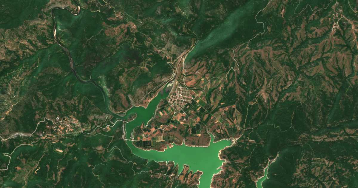 Сателитска карта на Борово
