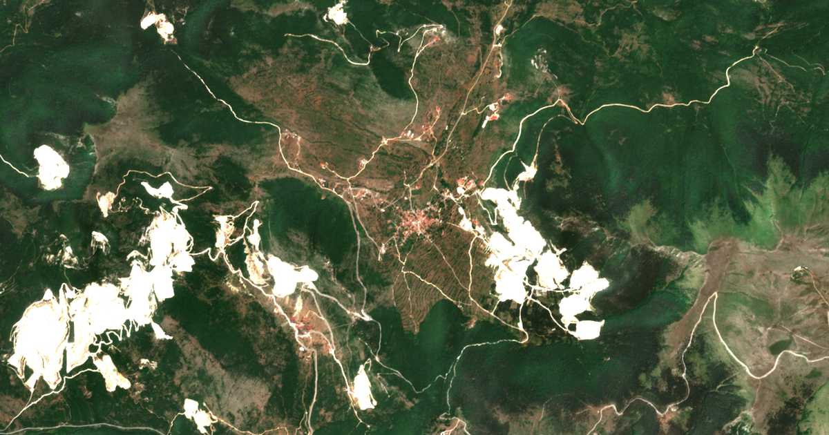 Сателитска карта на Волак