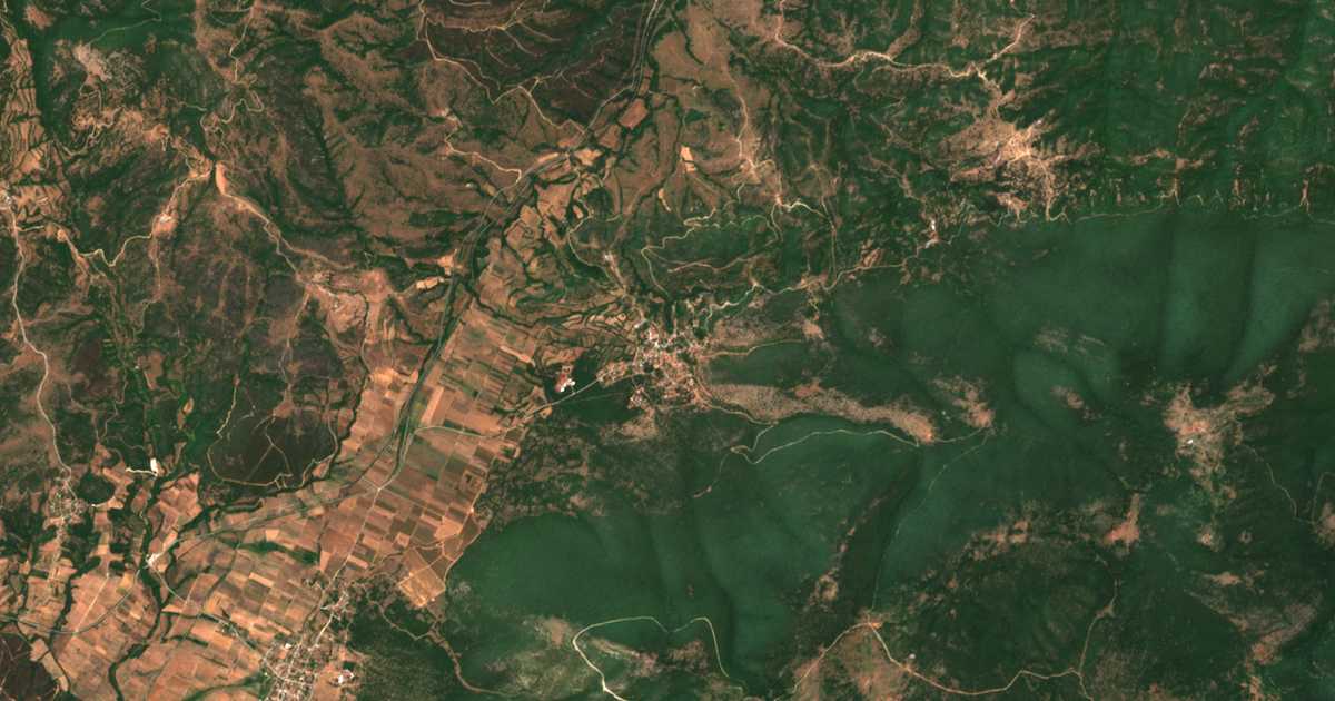 Сателитска карта на Берчишта