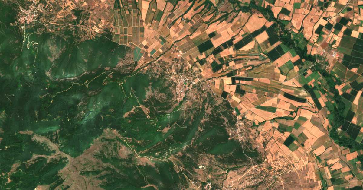 Сателитска карта на Горенци