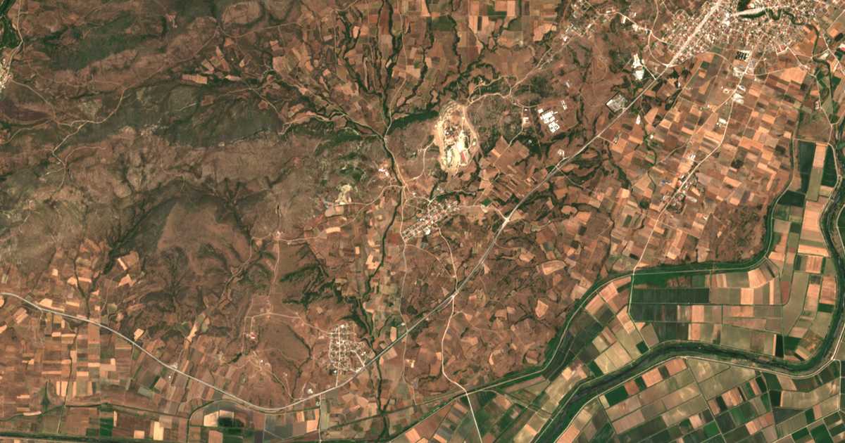 Сателитска карта на Dorískos