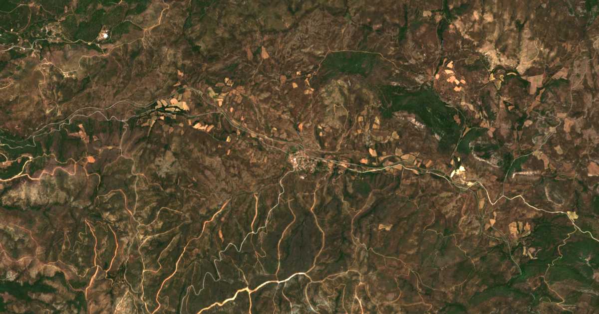 Сателитска карта на Крка