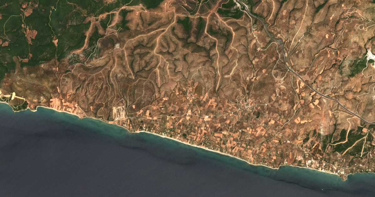 Сателитска карта на Mesimvría