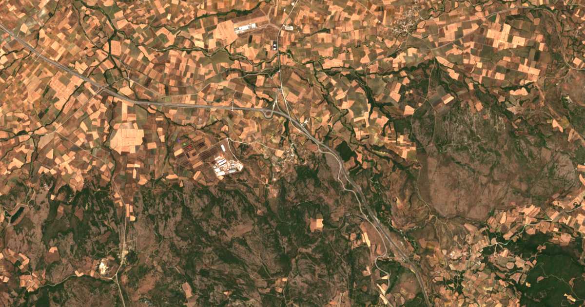 Сателитска карта на Ќопекќој