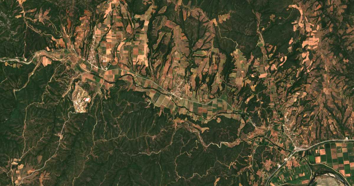 Сателитска карта на Agriáni
