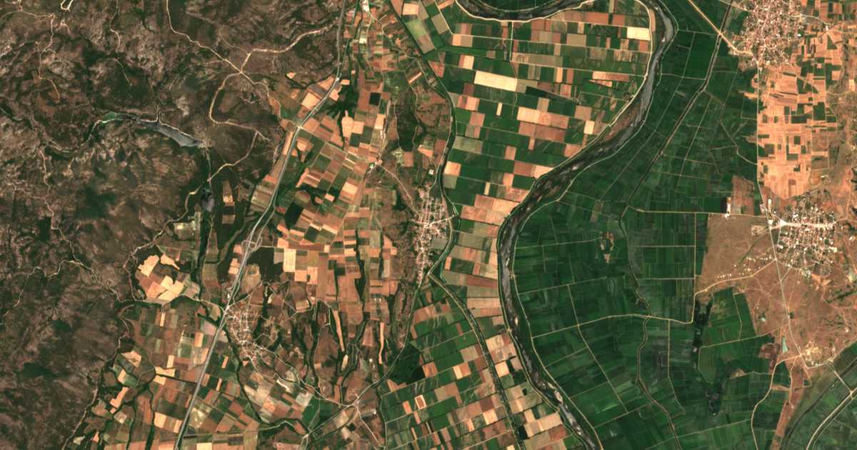 Сателитска карта на Lagyná