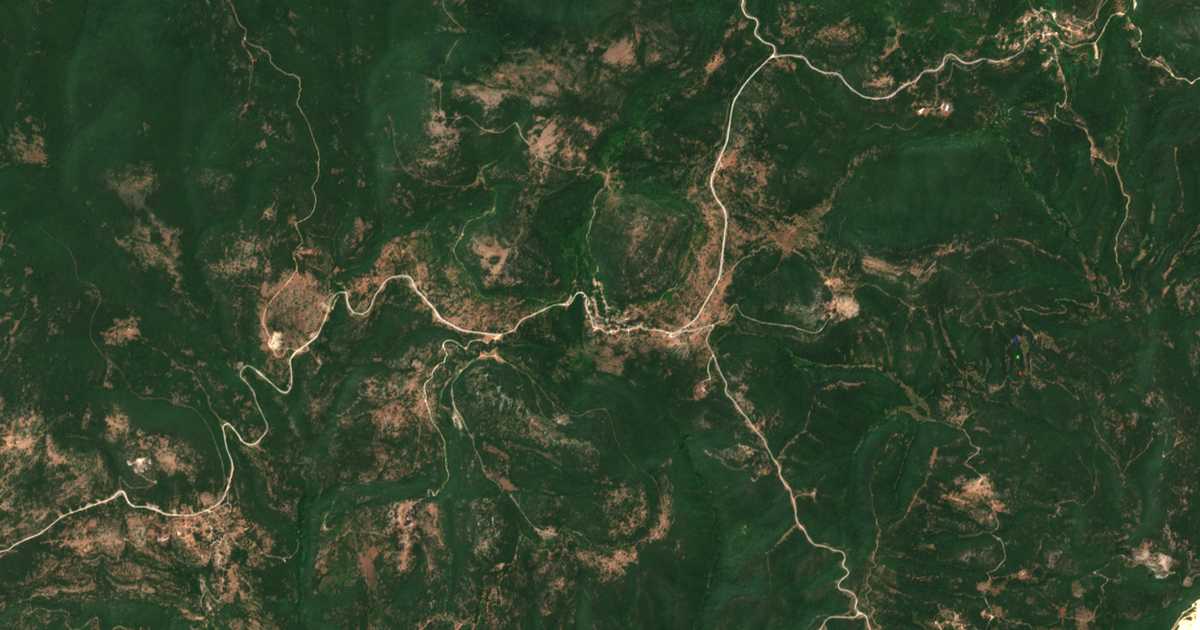 Сателитска карта на Олаџак