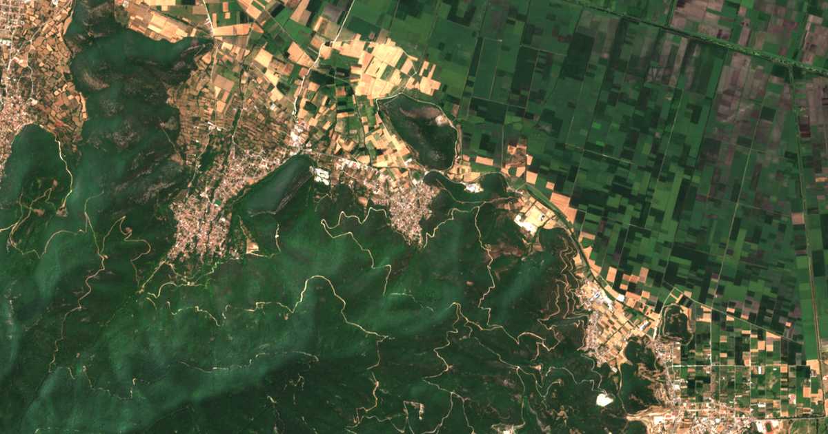 Сателитска карта на Дренич
