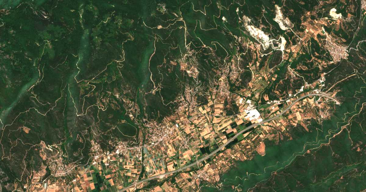 Сателитска карта на Османли