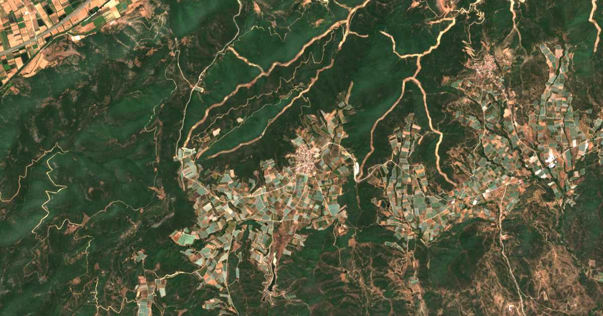 Сателитска карта на Чиста