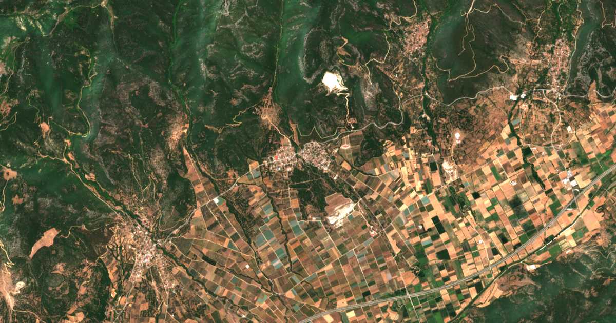 Сателитска карта на Исирли