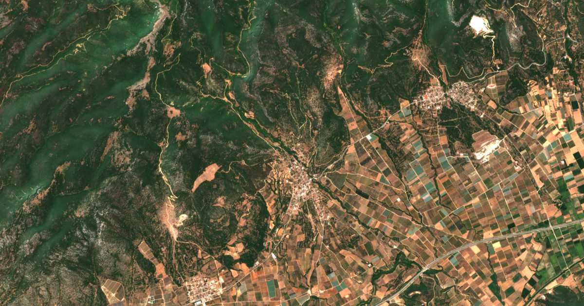 Сателитска карта на Подгорјани