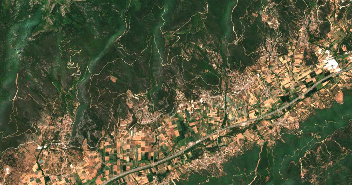 Сателитска карта на Кулали