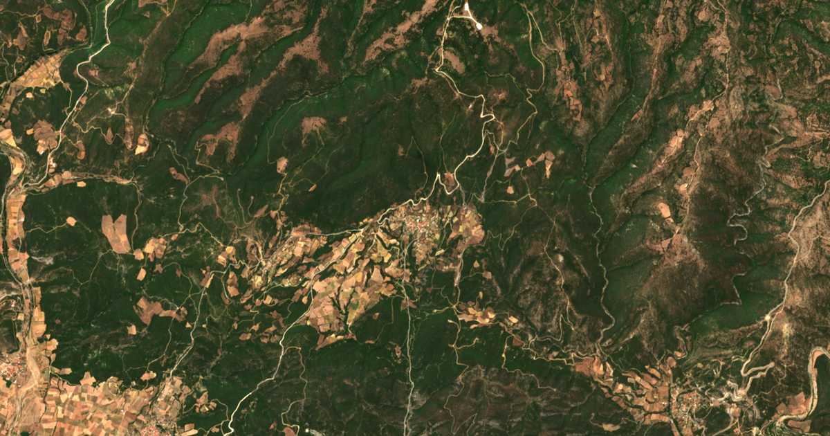 Сателитска карта на Drosiá