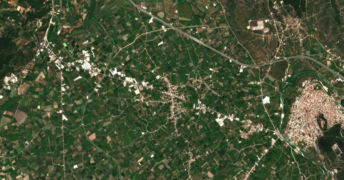 Сателитска карта на Kalamiá