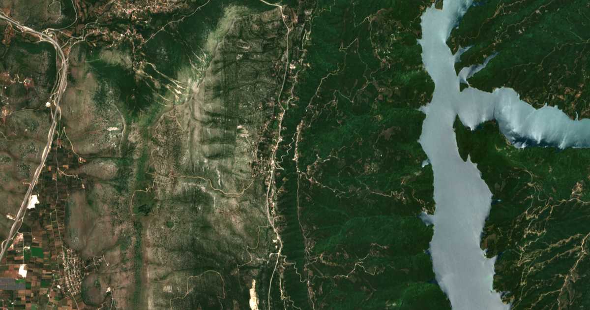 Сателитска карта на Korfovoúnion