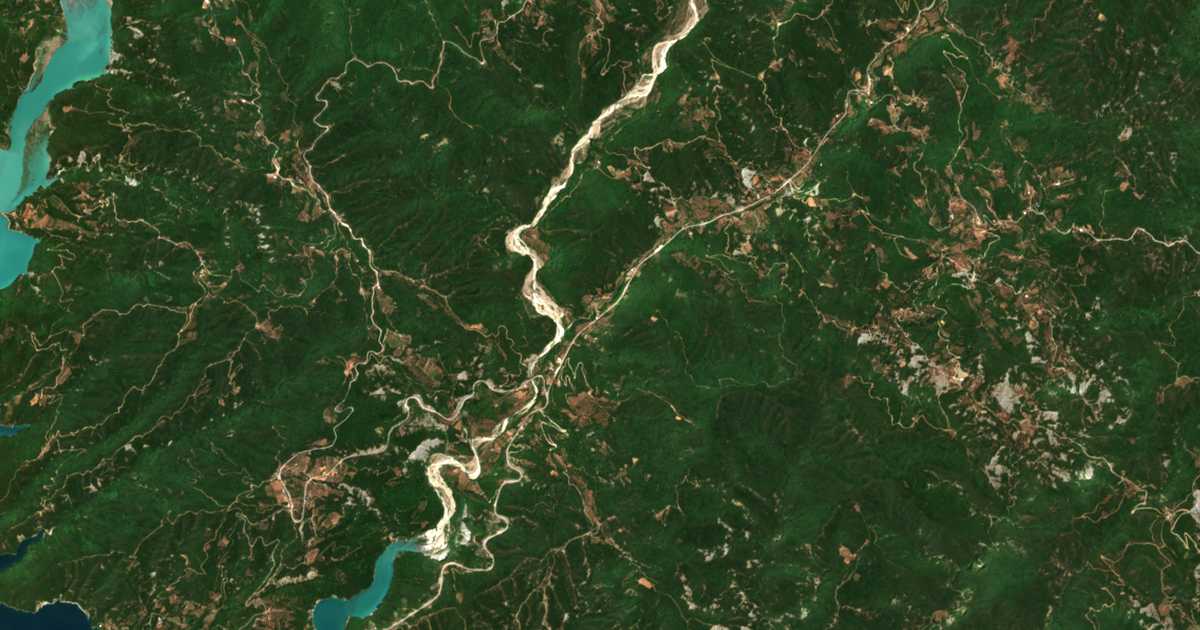 Сателитска карта на Goniá