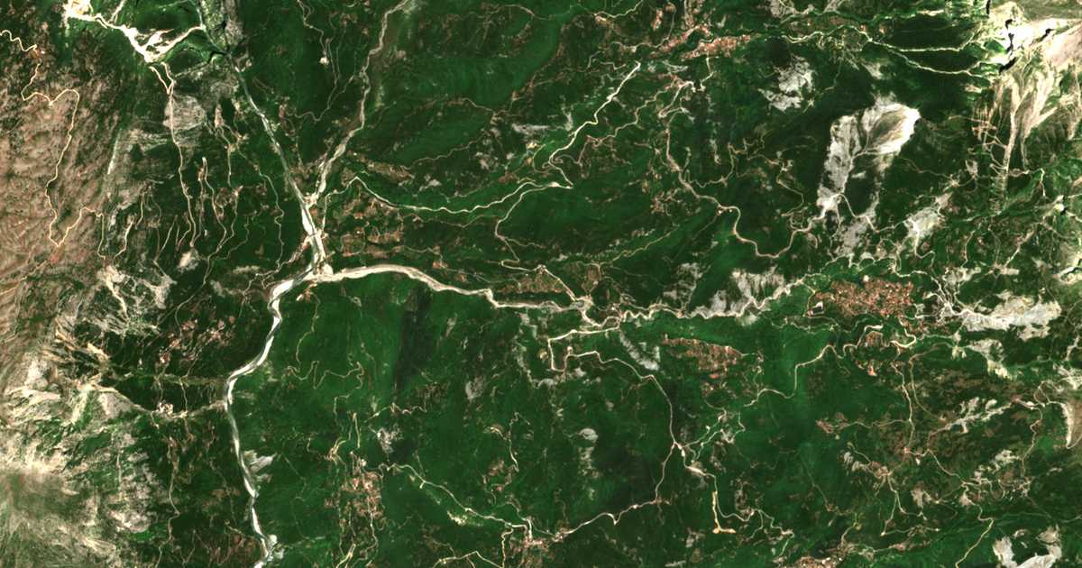 Сателитска карта на Sgára