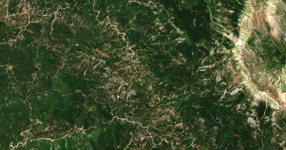 Сателитска карта на Kastanéa