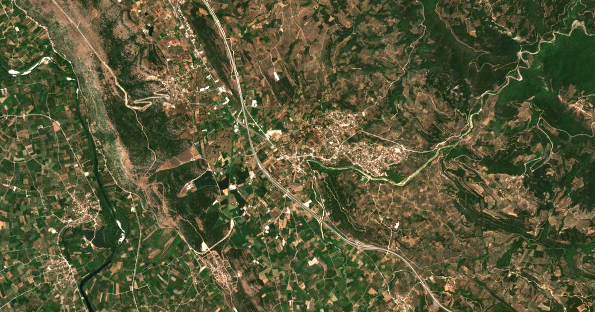 Сателитска карта на Alónia