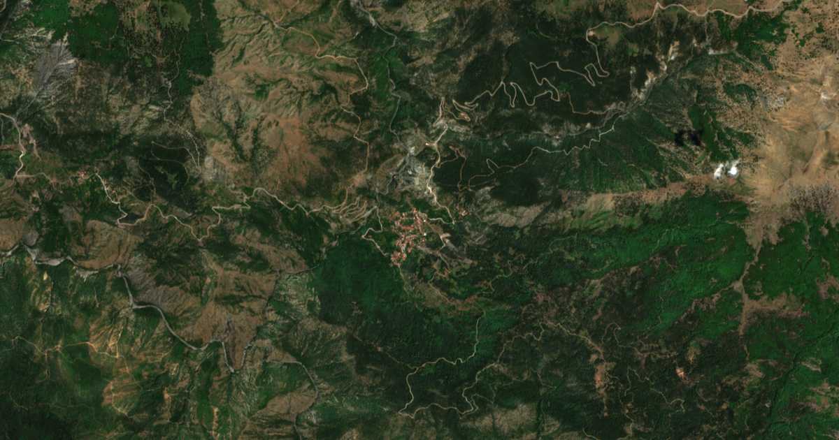 Сателитска карта на Брјаза