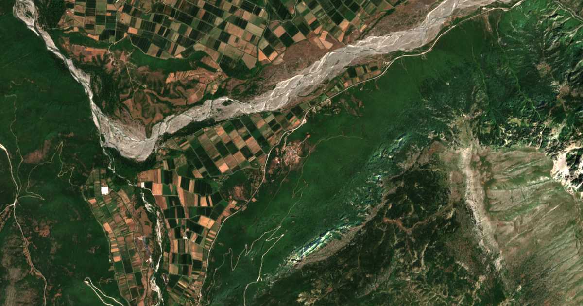 Сателитска карта на Горица