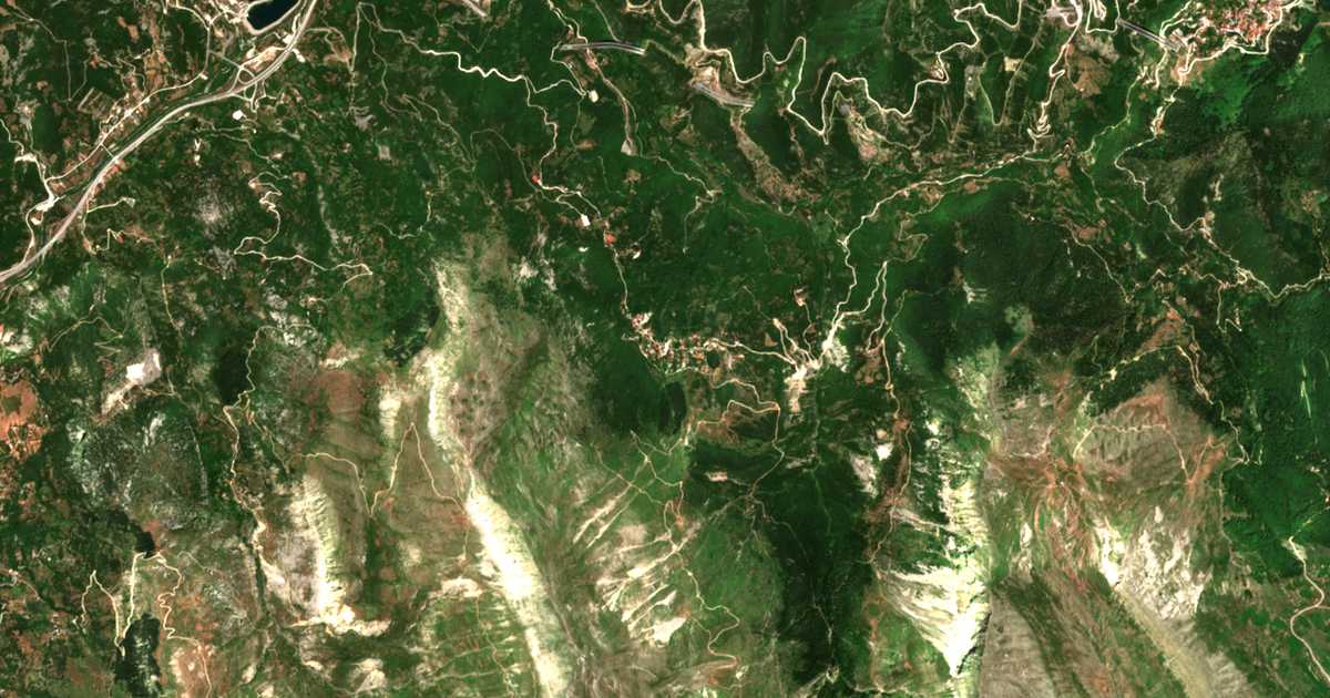 Сателитска карта на Дервендишта