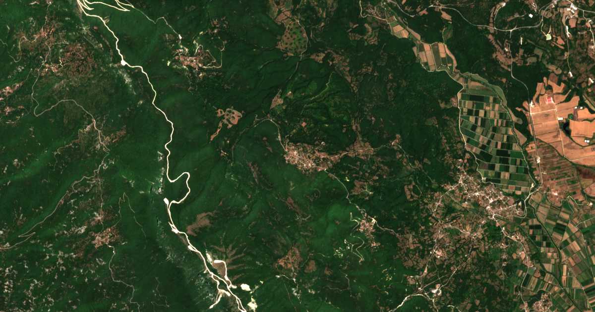 Сателитска карта на Sitariá