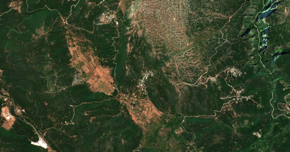 Сателитска карта на Горна Студена