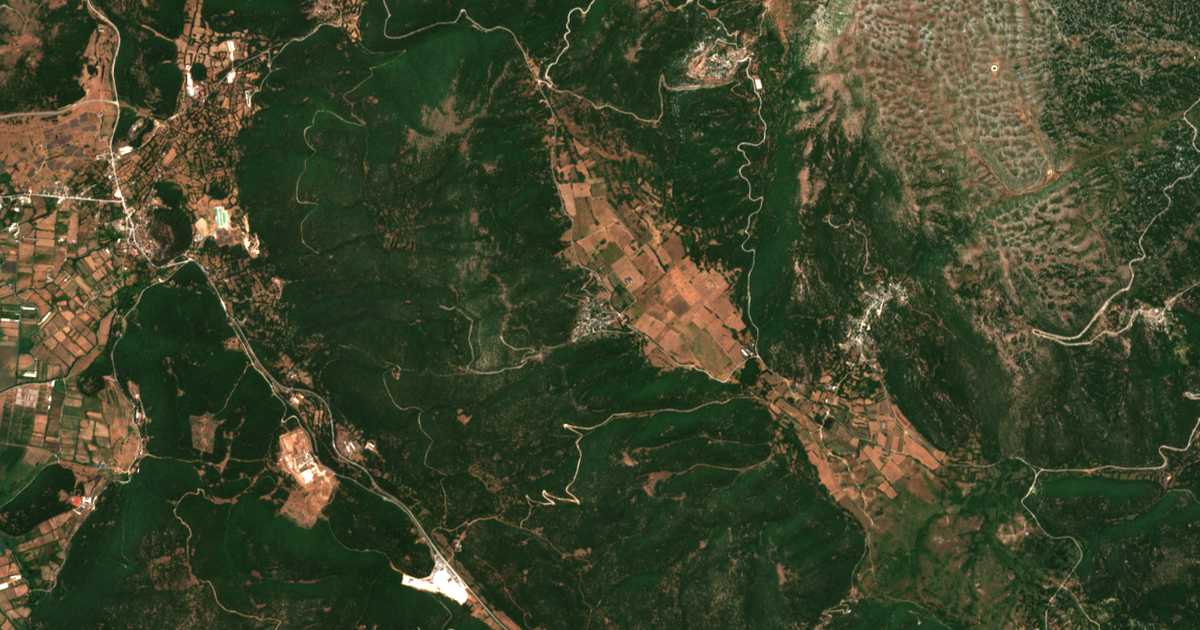 Сателитска карта на Долна Студена