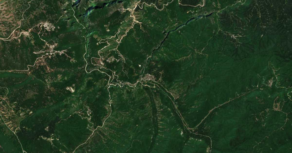 Сателитска карта на Бања