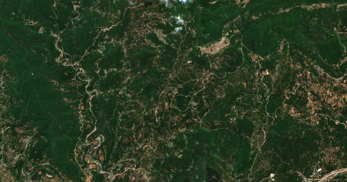 Сателитска карта на Љапи