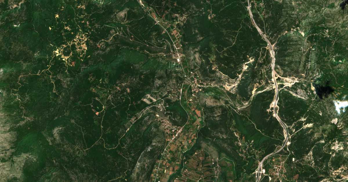 Сателитска карта на Gonía