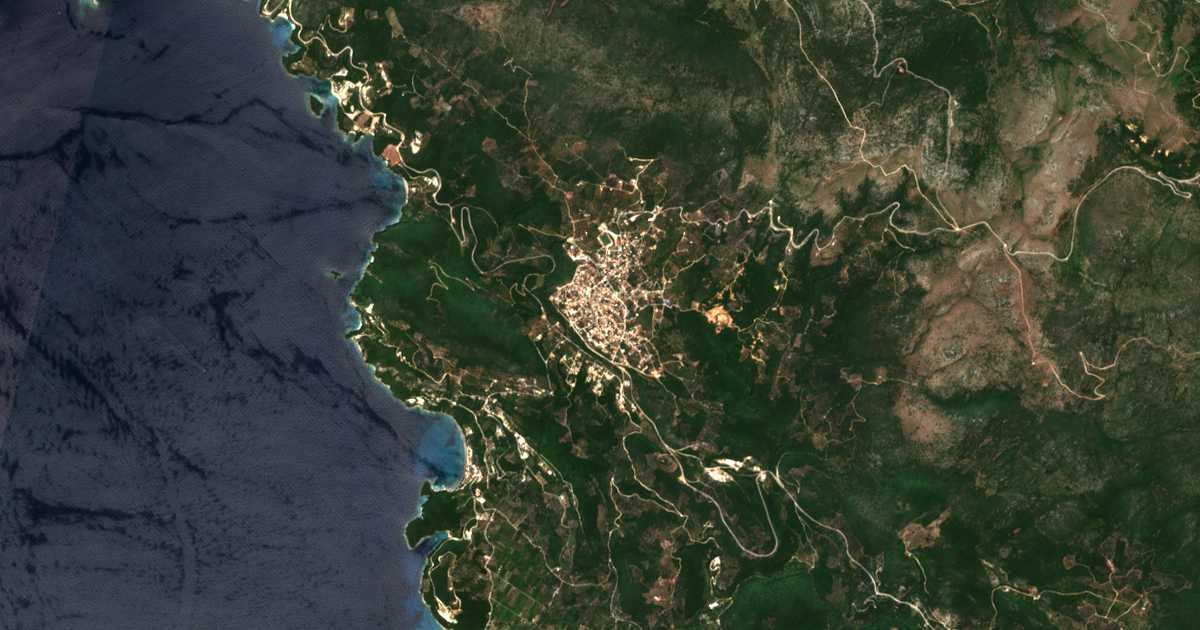 Сателитска карта на Pérdika