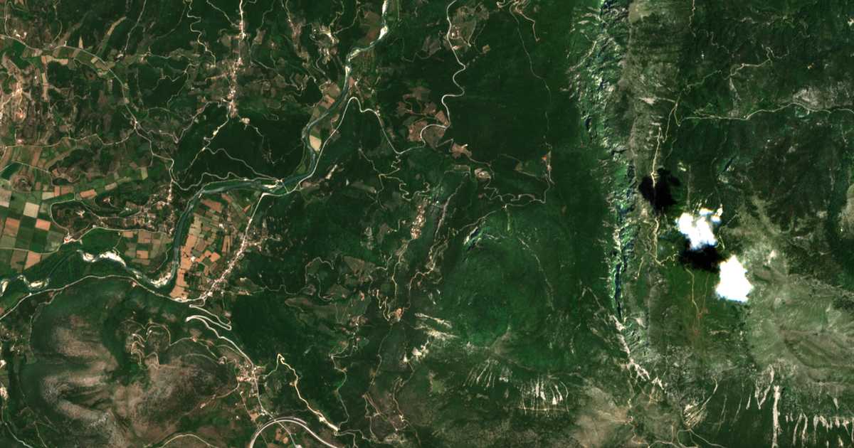 Сателитска карта на Kallithéa