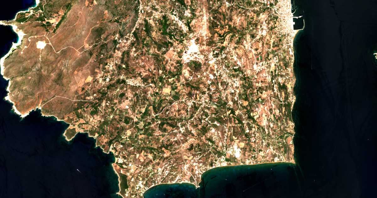 Сателитска карта на Vouníon