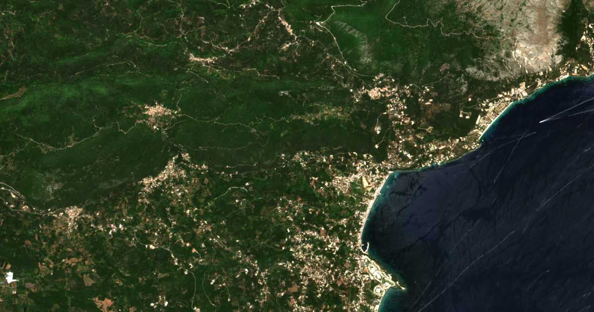 Сателитска карта на Ágios Márkos