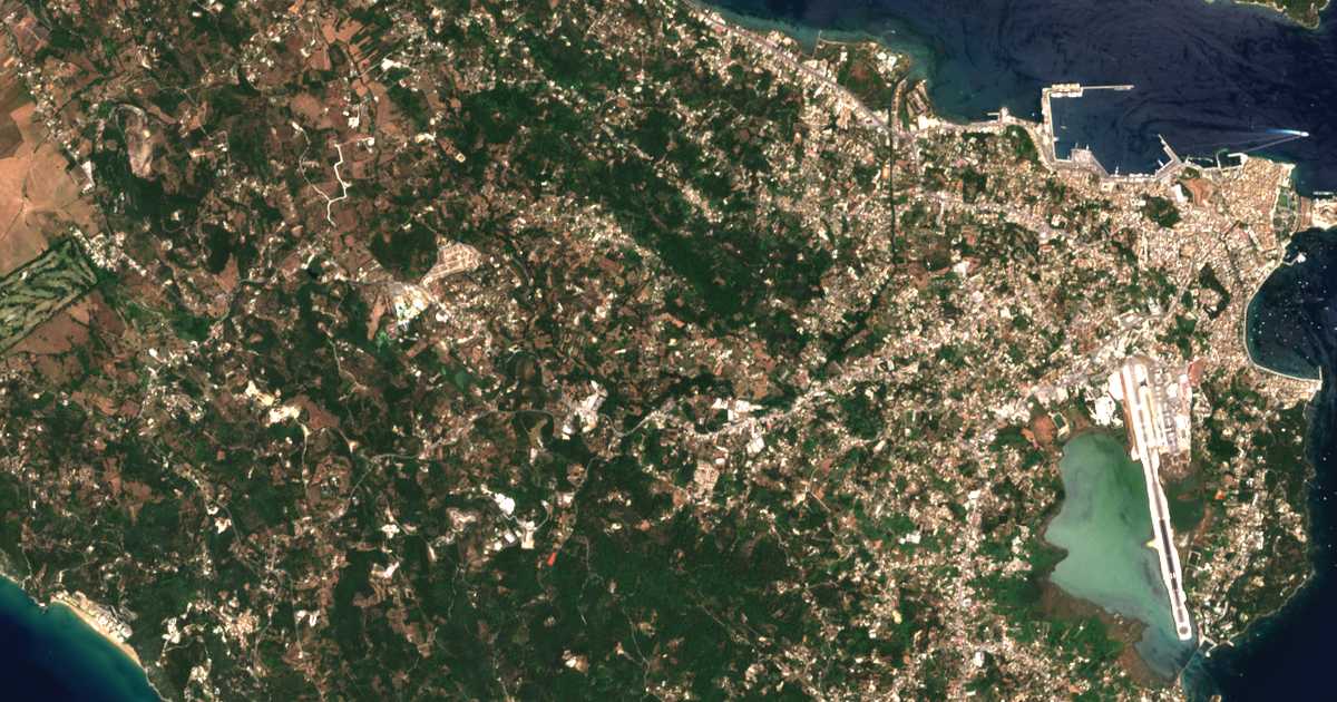 Сателитска карта на Ágios Vlásios