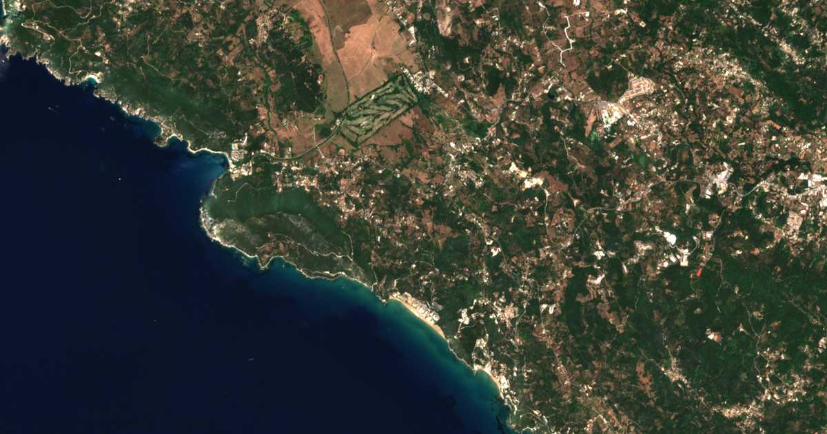 Сателитска карта на Kokkinógeia