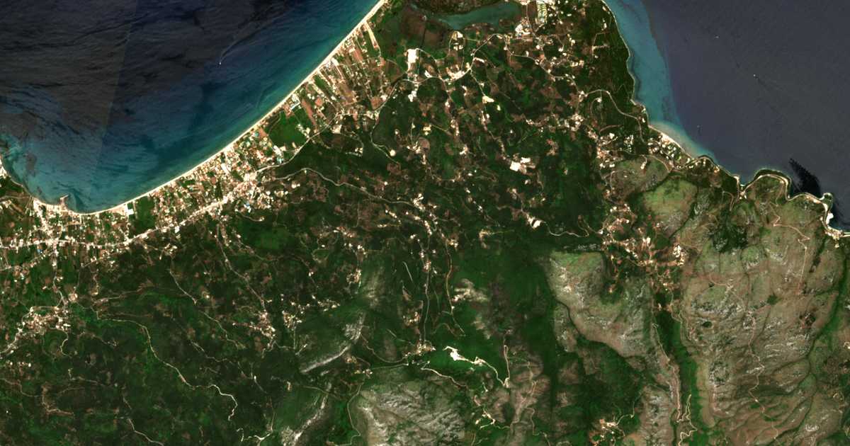 Сателитска карта на Ágios Martínos