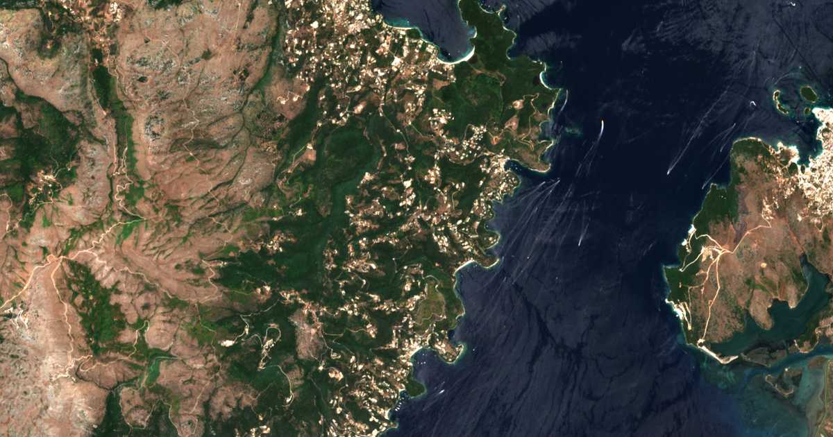 Сателитска карта на Agnítsini