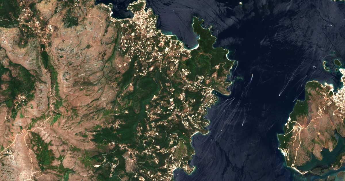 Сателитска карта на Karyótikon