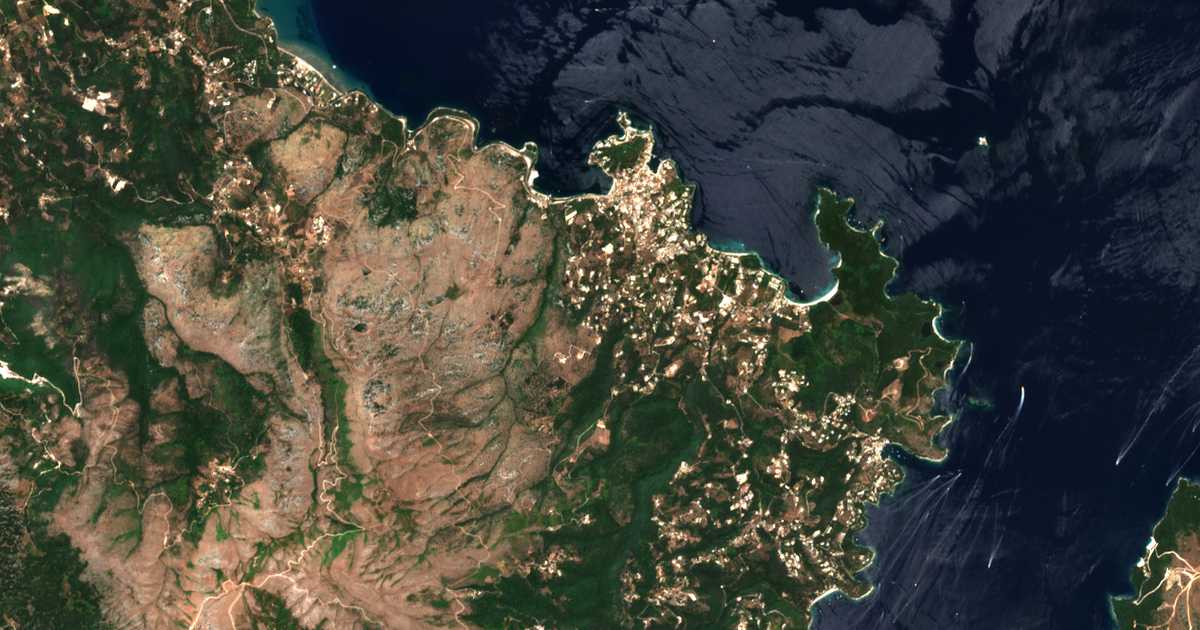 Сателитска карта на Lithiasménos